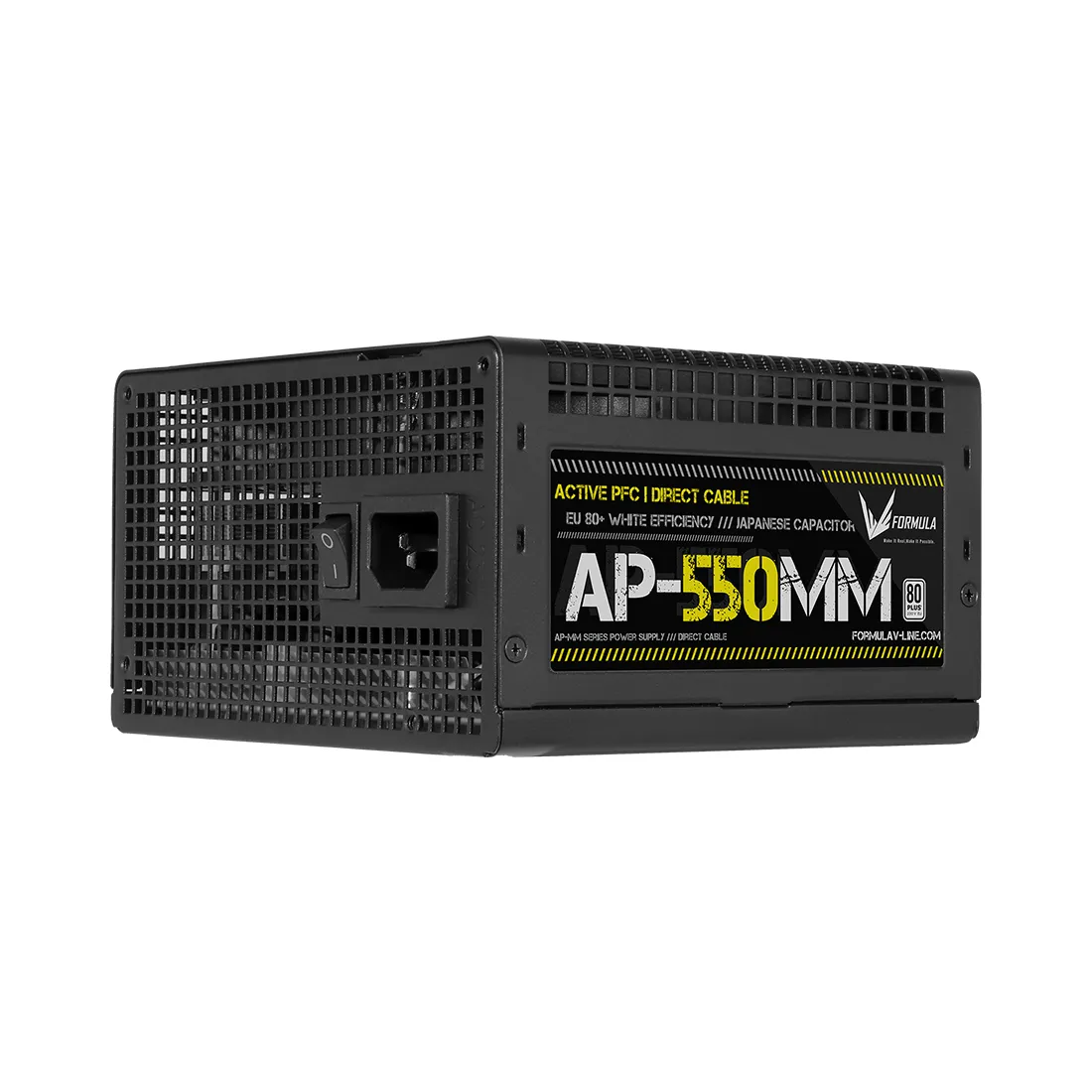 Блок питания Formula V AP-550MM [550 Вт, 80 PLUS Standart, 6x SATA, 1x 6+2 pin PCIe, 1x 4+4 pin CPU, ATX]