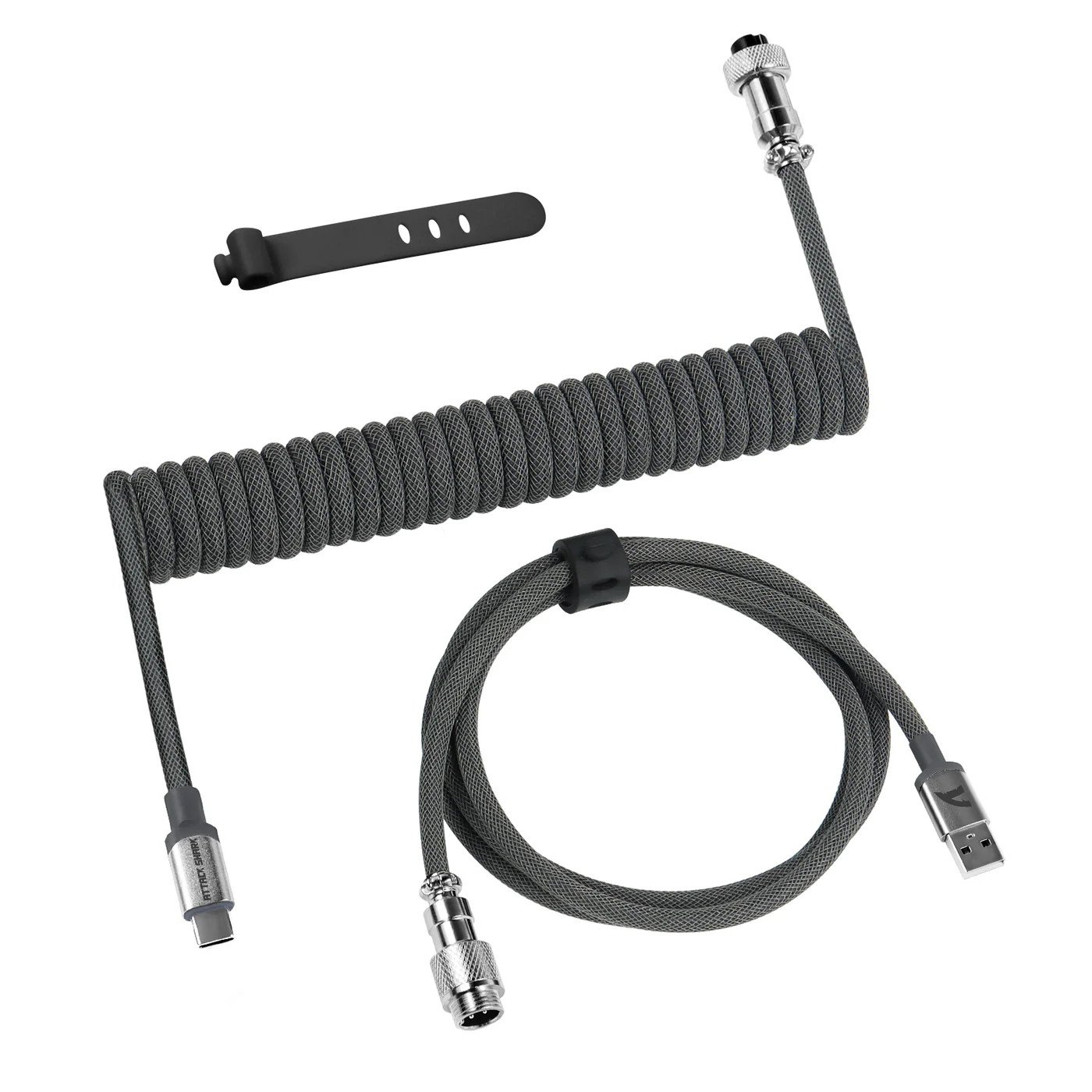 Кабель для клавиатуры Attack Shark C01Pro Grey USB A to Type C