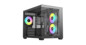 Корпус Ocypus Gamma C54 BK ARGB (Gamma-C54-BKD300XX-GL), Midi Tower, 3 x 120 мм, черный