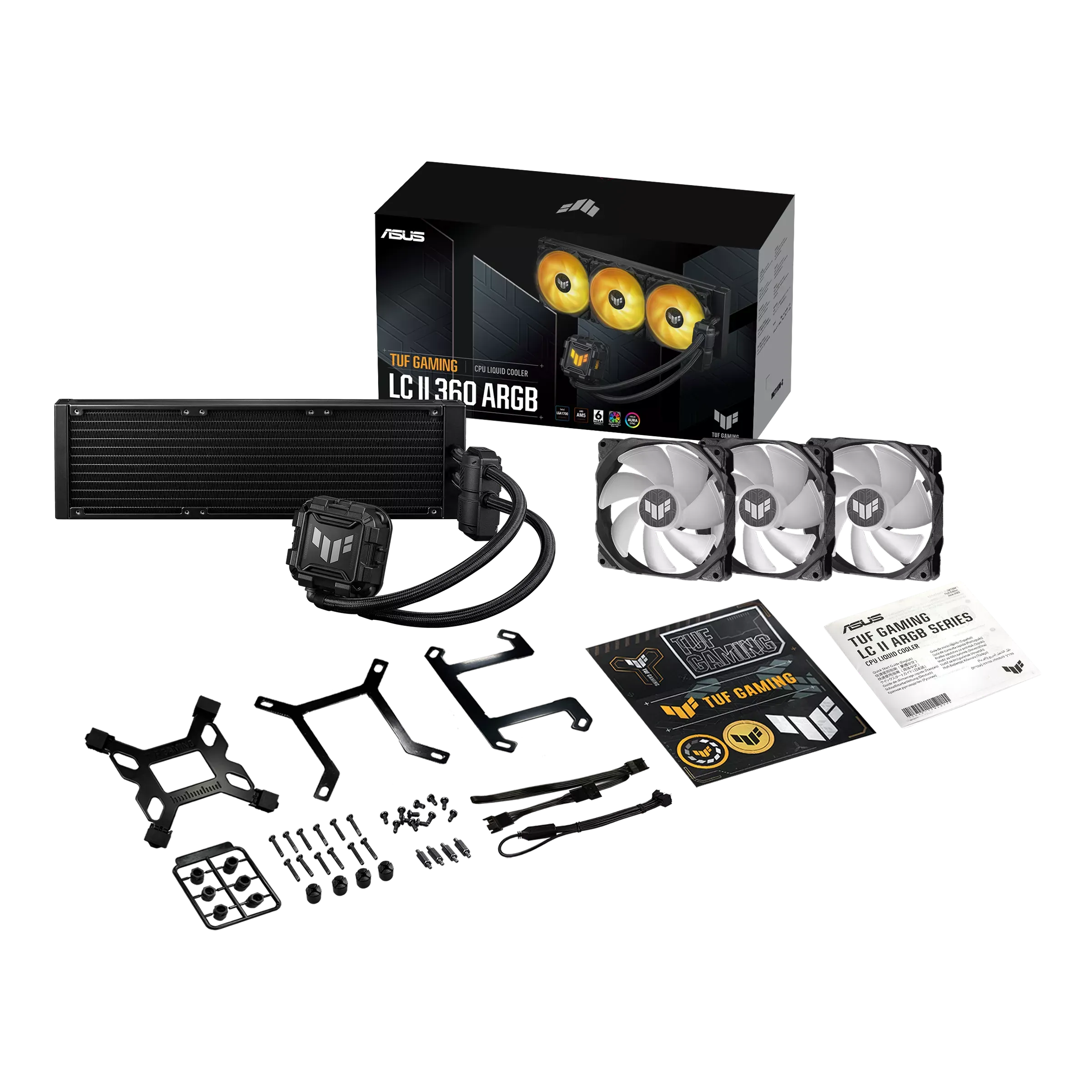 Система охлаждения Asus TUF Gaming LC II 360 ARGB [120 мм, 2000 об/мин, 29 дБ, 4 pin]