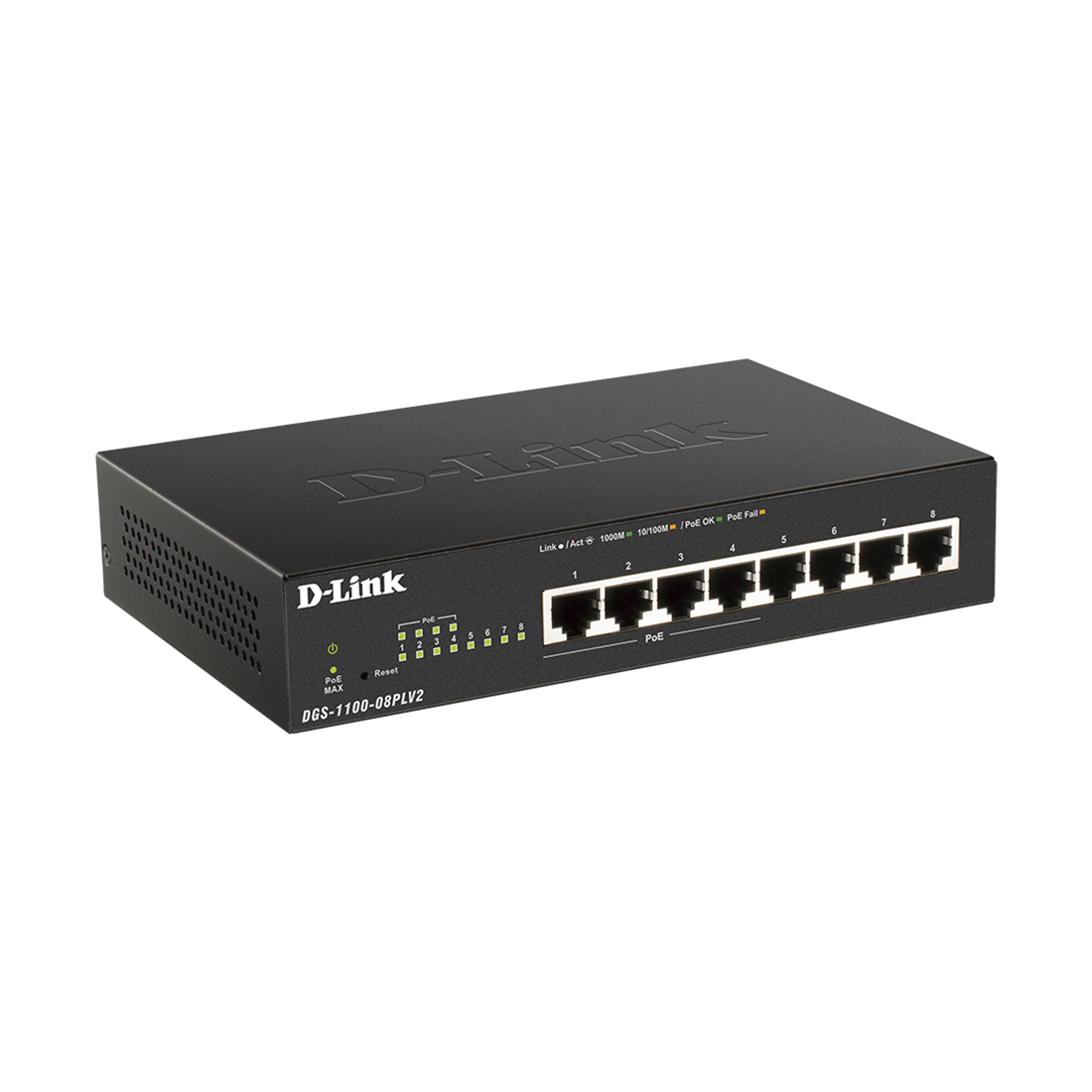 Коммутатор D-Link DGS-1100-08PLV2/A1A - купить в интернет-магазине Forcecom.kz Коммутатор D-Link DGS-1100-08PLV2/A1A