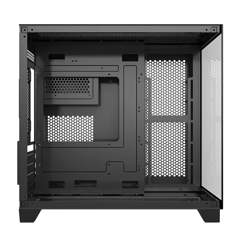 Корпус HuntKey S920 Storm RGB [Mini Tower, 3x 120 мм ARGB, черный]