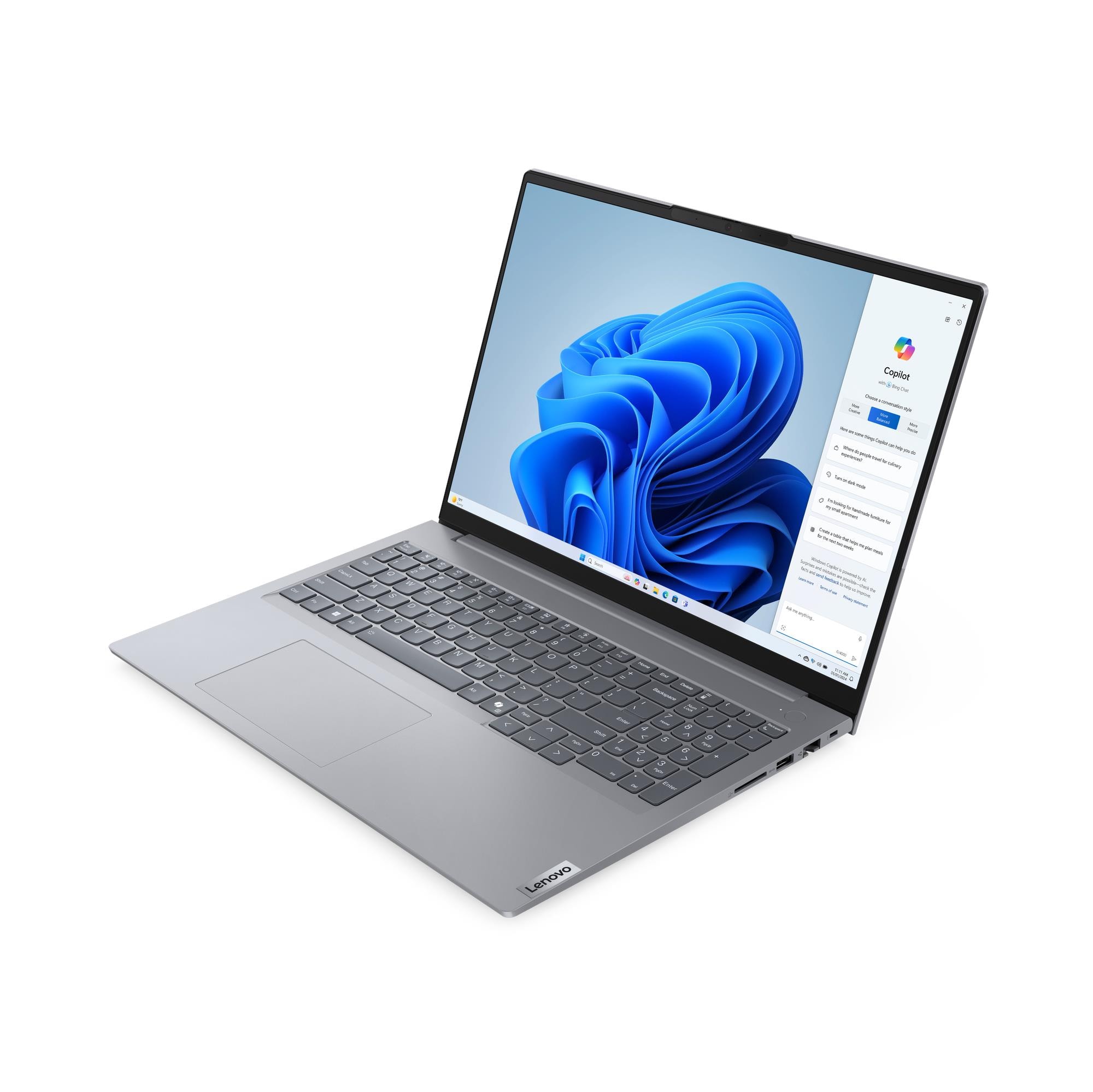 Ноутбук Lenovo ThinkBook 16 G7 ARP (21MW00BSRU) [16", Ryzen 5 7535HS, 16 ГБ ОЗУ, 1 ТБ SSD, DOS]