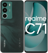 Смартфон Realme C71 (RMX5303 ) [6.67", 256 ГБ, 8 ГБ, Зеленый]