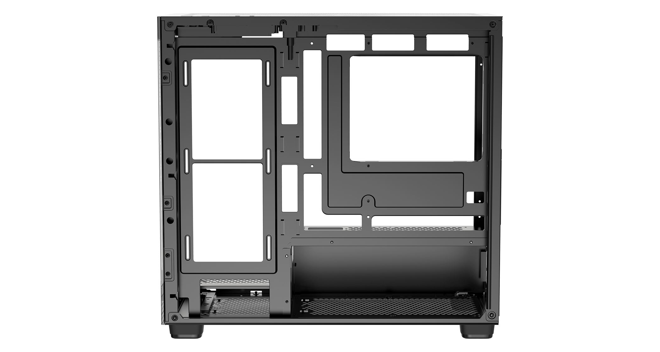 Корпус Ocypus Gamma C52 BK (Gamma-C52-BKD000XX-GL) [Mini Tower, Без вентиляторов, Черный]
