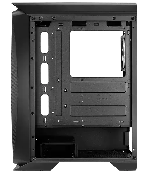 Корпус AeroCool Aero One Frost (Frost-G-BK-v1) [Midi Tower, 4x 120 мм FRGB, черный]