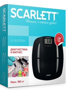 Весы напольные Scarlett SC-BS33ED83, черный - купить по цене 13 100 тг. в интернет-магазине Forcecom.kz