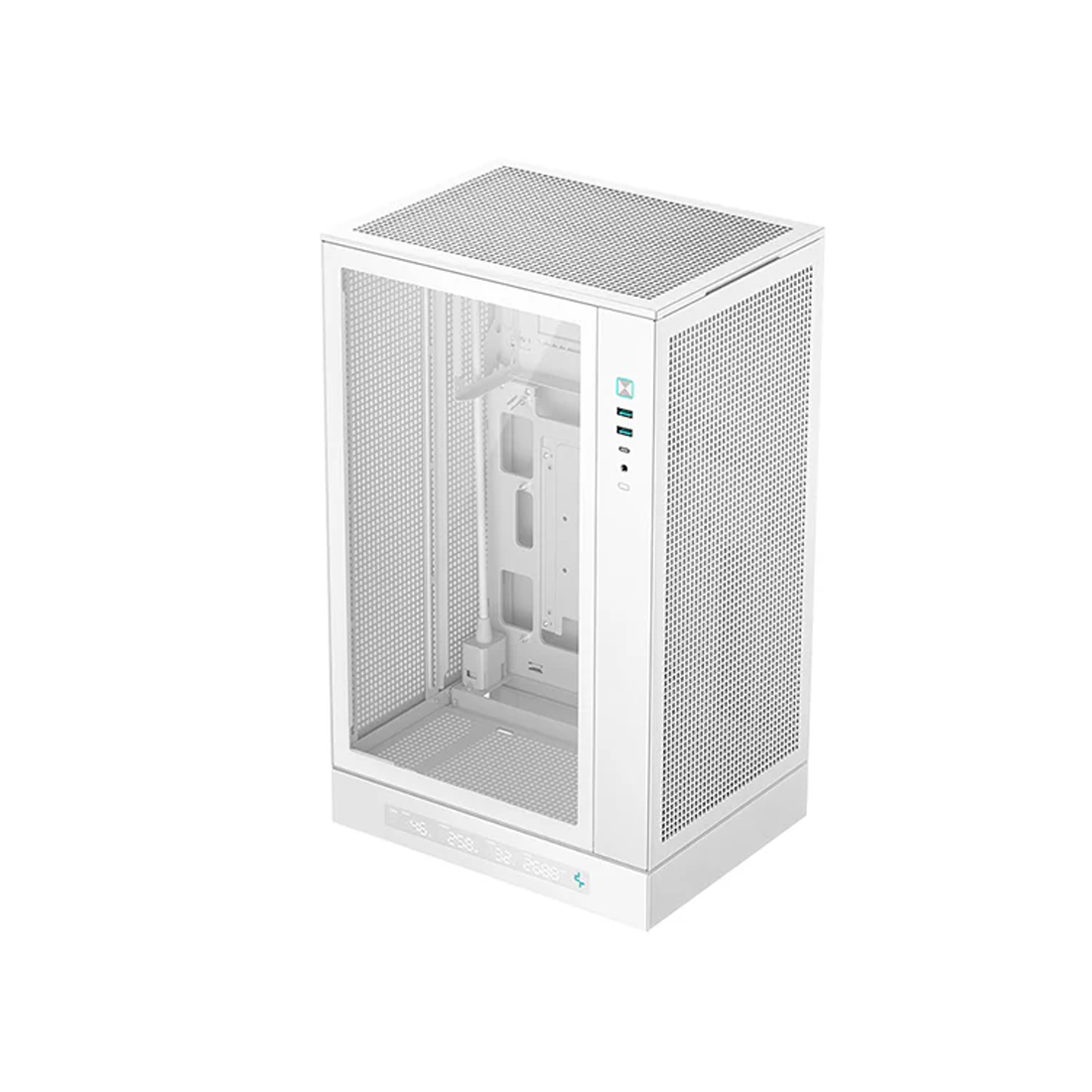 Корпус DeepCool CH270 DIGITAL WH (R-CH270-WHNDM0-G-1) [Mini Tower, Без вентиляторов, белый]