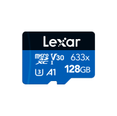 Карта памяти Lexar 633X (LSDMI128BB633A) 128GB c адаптером