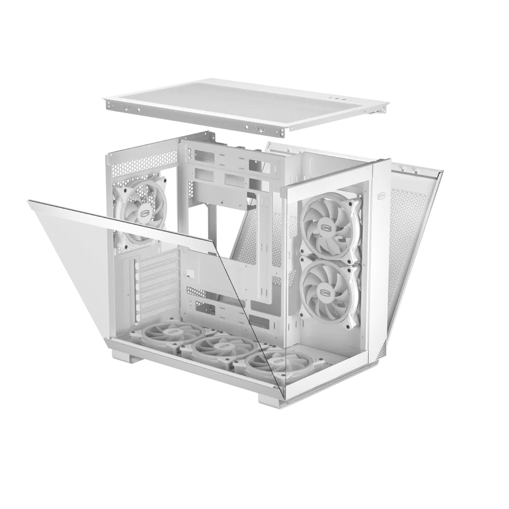 Корпус PCCooler C3T500 ARGB WH [Midi Tower, 6x 120 мм ARGB, белый]