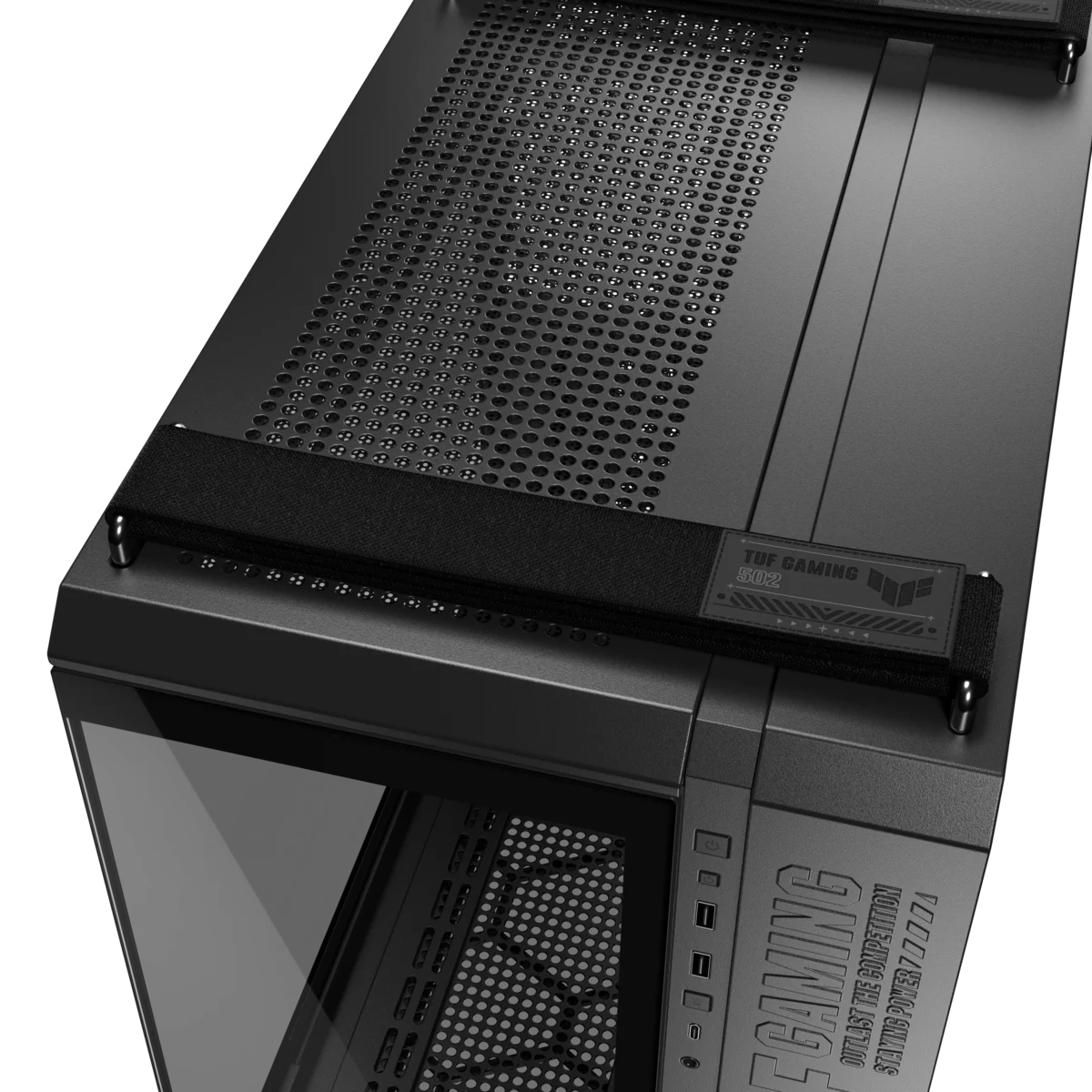 Корпус Asus TUF GAMING GT502 HORIZON TG ARGB BLACK [Midi Tower, черный]