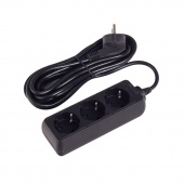 Удлинитель SVC GXC3S-30M 3 м. 220 в., черный