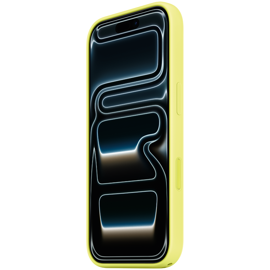 iPhone 17 Pro Silicone Case with MagSafe - Neon Yellow,Model A3559