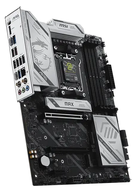 Материнская плата MSI MAG X870E GAMING MAX WIFI [AM5, AMD X870E, 4xDDR 5, 3xM.2, 2xPCI-E x16, Standard-ATX]