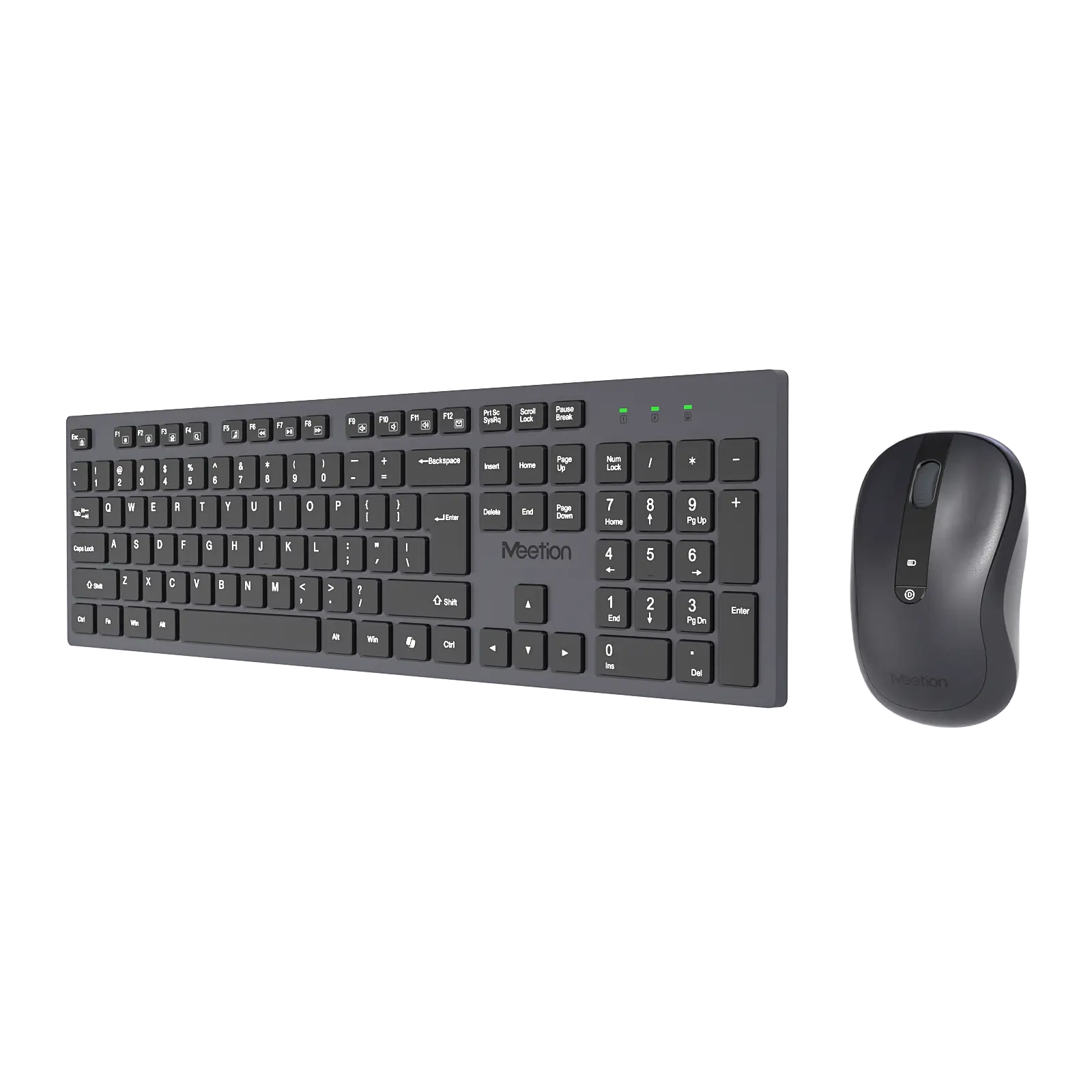 Клавиатура+мышь MeeTion CW216 (CW216 Black) [мембранная, беспроводная, черная]