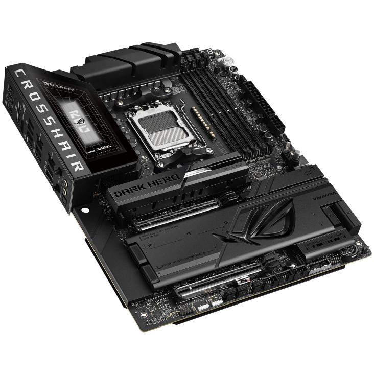 Материнская плата Asus ROG CROSSHAIR X870E DARK HERO [AM5, AMD X870E, 4xDDR 5, 5xM.2, 2xPCI-E x16, Standard-ATX]