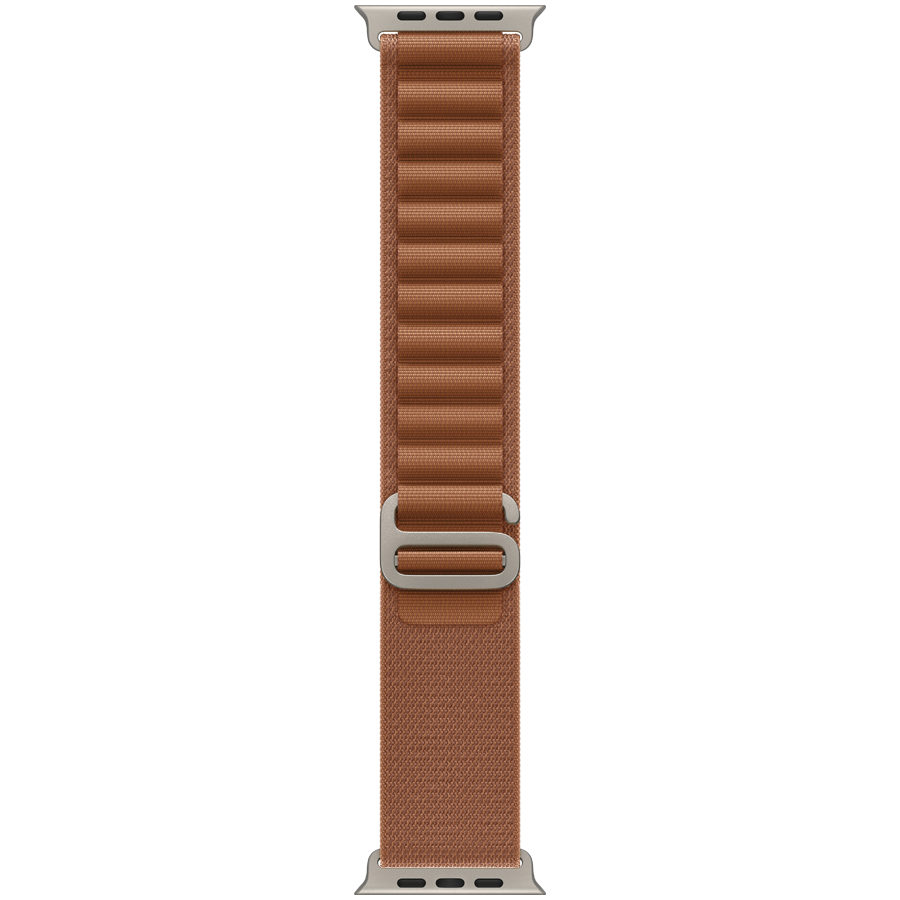 49mm Terra Cotta Alpine Loop - Large - Natural Titanium Finish (MFTD4ZM/A) коричневый + серебристый