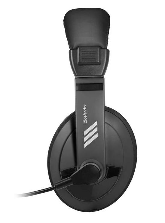 Наушники-гарнитура Defender Gryphon 750U, черный  - купить в интернет-магазине Forcecom.kz Наушники-гарнитура Defender Gryphon 750U, черный