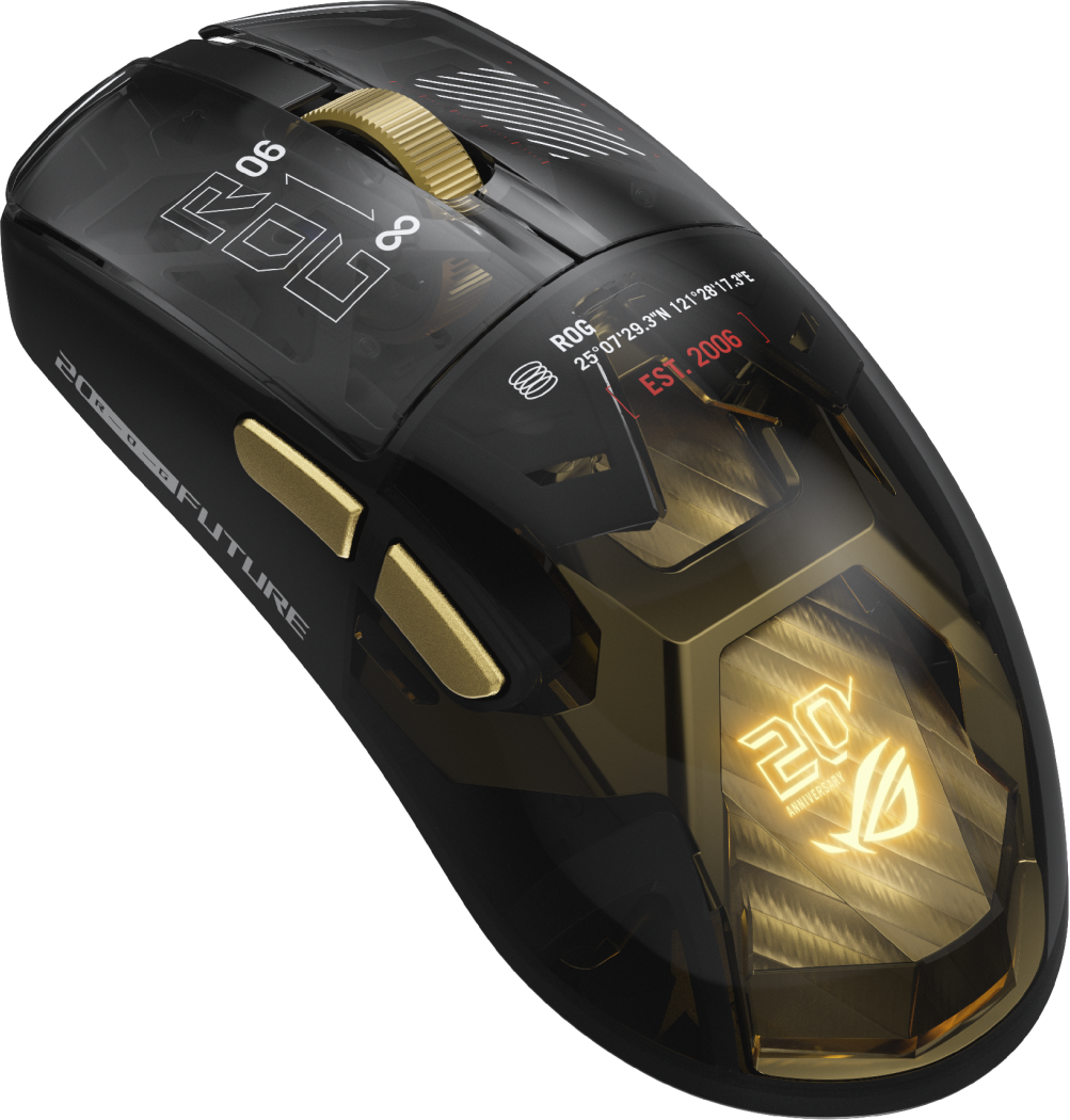 Мышь Asus P725 ROG HARPE II EXTREME EDITION 20 (90MP04Q0-BMUA00) [беспроводная (Bluetooth), светодиодная, 65000 DPI, 8000 Гц подсветка, черная]