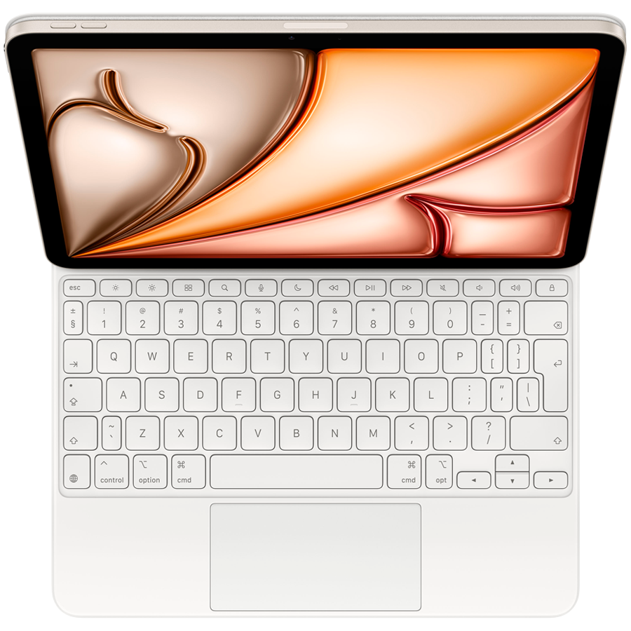 Чехол Apple Magic Keyboard for iPad Air 11-inch (M3) - Russian - White,Model A3339 (MDFV4RS/A)