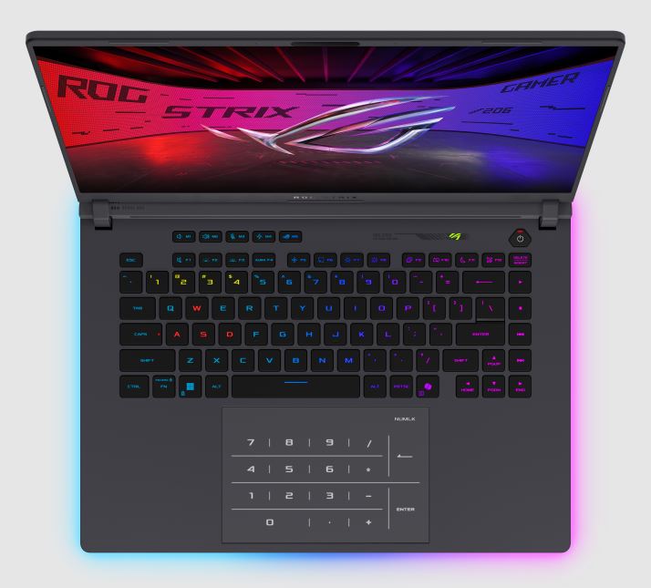 Ноутбук Asus ROG Strix G16 G615JMR-S5324 (90NR0LB1-M00EF0) [16", Core i7 14650HX, 16 ГБ ОЗУ, 1 ТБ SSD, RTX 5060, DOS]