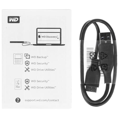 Внешний HDD WD My Passport [WDBPKJ0050BBK-WESN] [5 ТБ, 2.5", Type-A]