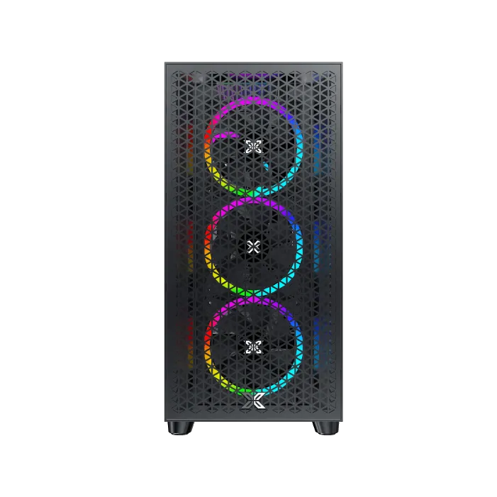 Корпус Xigmatek Gamin G Pro (EN42522) [Midi Tower, 4x 120 мм ARGB, черный]
