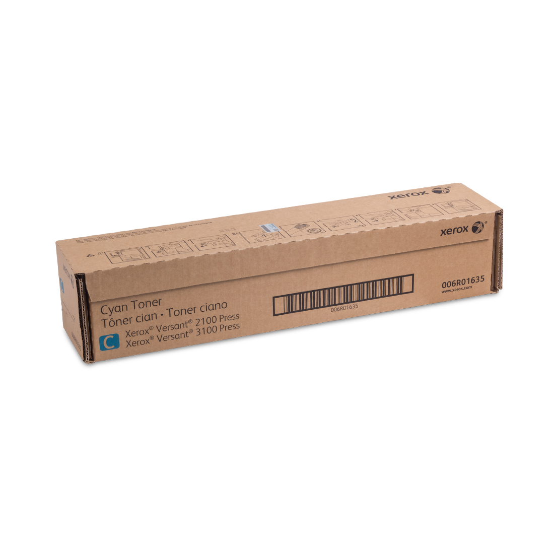 Тонер-картридж Xerox 006R01635, оригинальный, голубой