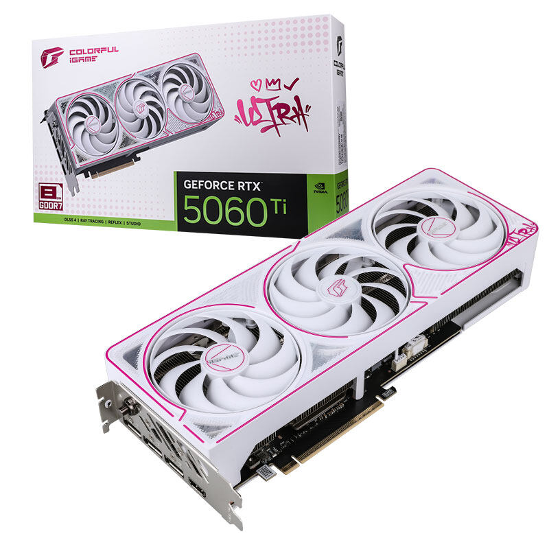 Видеокарта Colorful iGame RTX 5060 Ti Ultra W OC 8GB-V [8 ГБ, GDDR7, 128 бит, HDMI, DisplayPort (3 шт)]