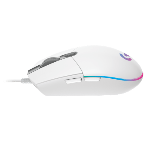 Мышь Logitech G203 LIGHTSYNC (910-005797) [проводная, светодиодная, 8000 DPI, подсветка, белый]