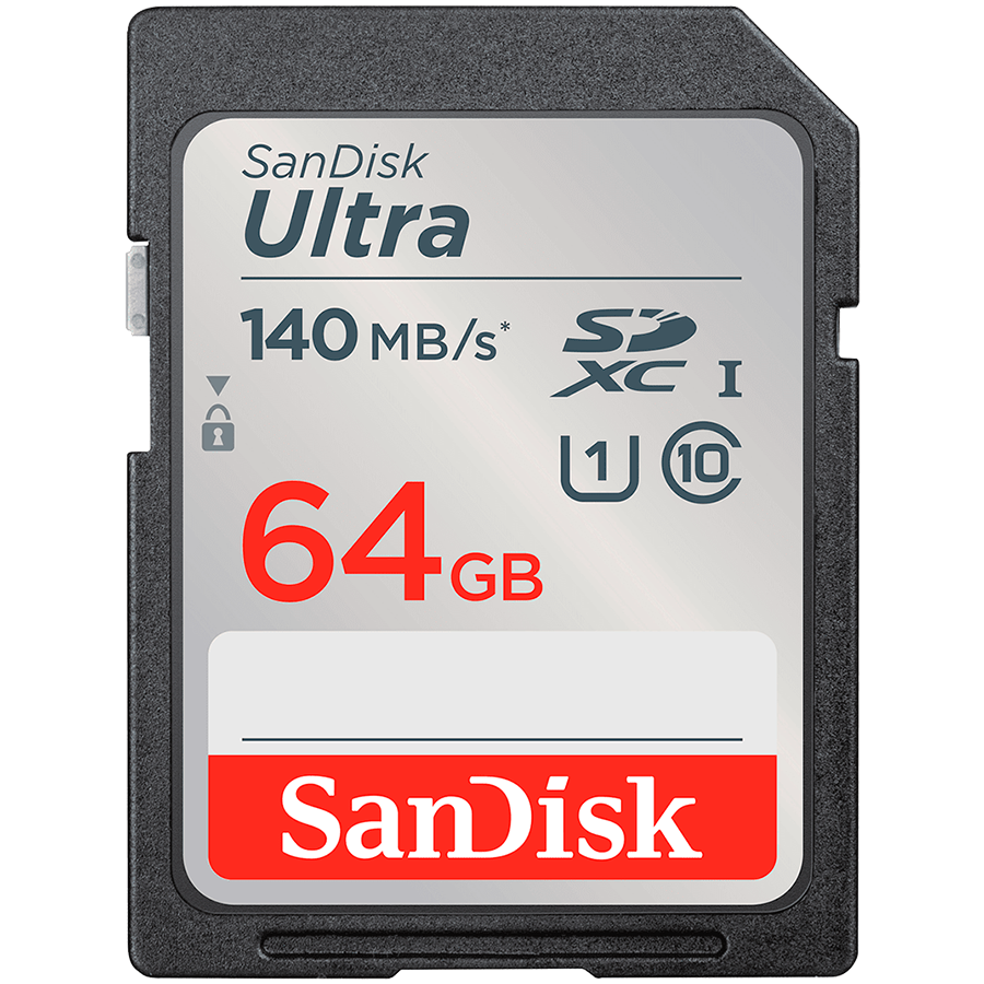 Карта памяти SANDISK Ultra 64GB SDXC 140MB/s (SDSDUNC-256G-GN6IN)