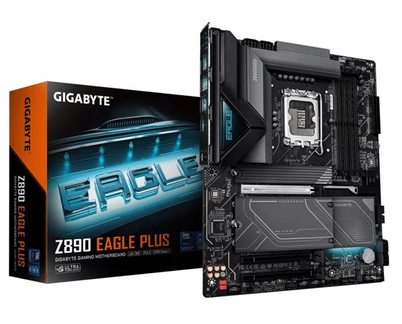 Материнская плата Gigabyte Z890 EAGLE PLUS [LGA 1851, Intel Z890, 4xDDR 5, 4xM.2, 3xPCI-E x16, Standard-ATX]