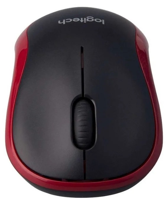 Беспроводная мышь Logitech M185 [910-002240], Красный, черный