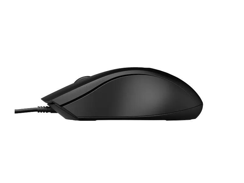 Мышь HP Wired Mouse 100 (6VY96AA) [проводная, светодиодная, 1600 DPI, черная]