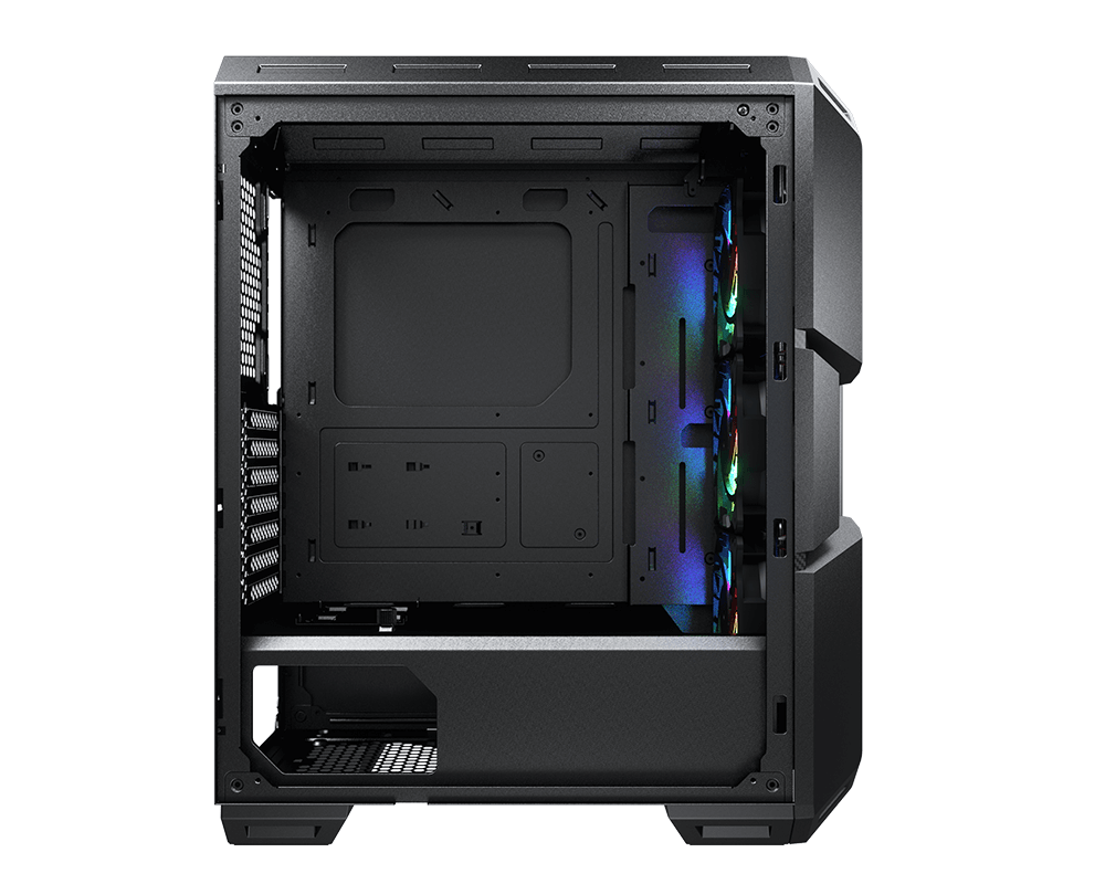 Корпус Cougar MX440 Mesh RGB (CGR-56C1B-MESH-RGB) [Midi Tower, 3 × 120 мм RGB, Черный]
