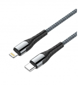 Интерфейсный кабель LDNIO Type-C to Lightning LC112 30W Fast Charging FDY 2м Серый - купить по цене 3 030 тг. в интернет-магазине Forcecom.kz