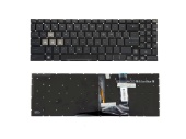 Клавиатура для ноутбука MSI Katana GF66/ GF76/ Pulse GL66/ GL76, синяя подсв-ка, без рамки, черная