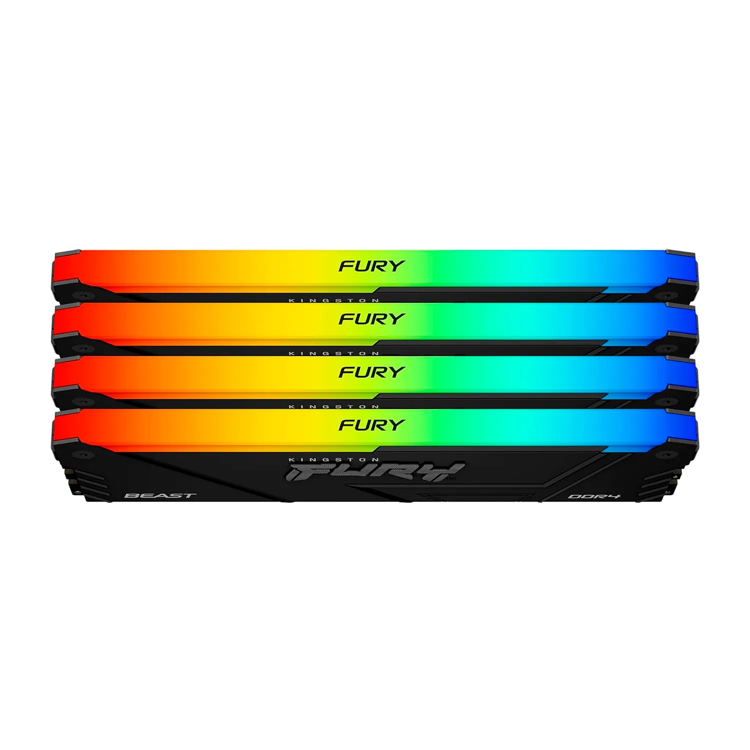 Комплект оперативной памяти Kingston Fury Renegade RGB (KF436C18BB2AK4/128) [128 ГБ DDR 4, 3600 МГц, 1.35 В, подсветка, KIT]