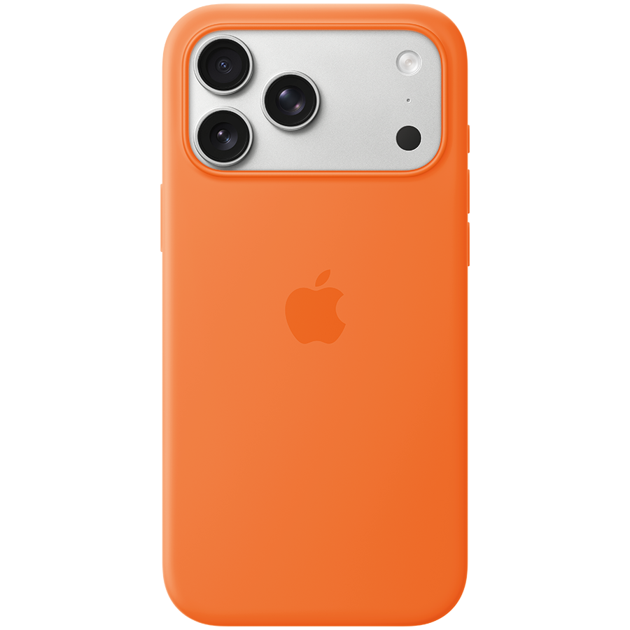iPhone 17 Pro Max Silicone Case with MagSafe - Orange (MGFL4ZM/A), Model A3560