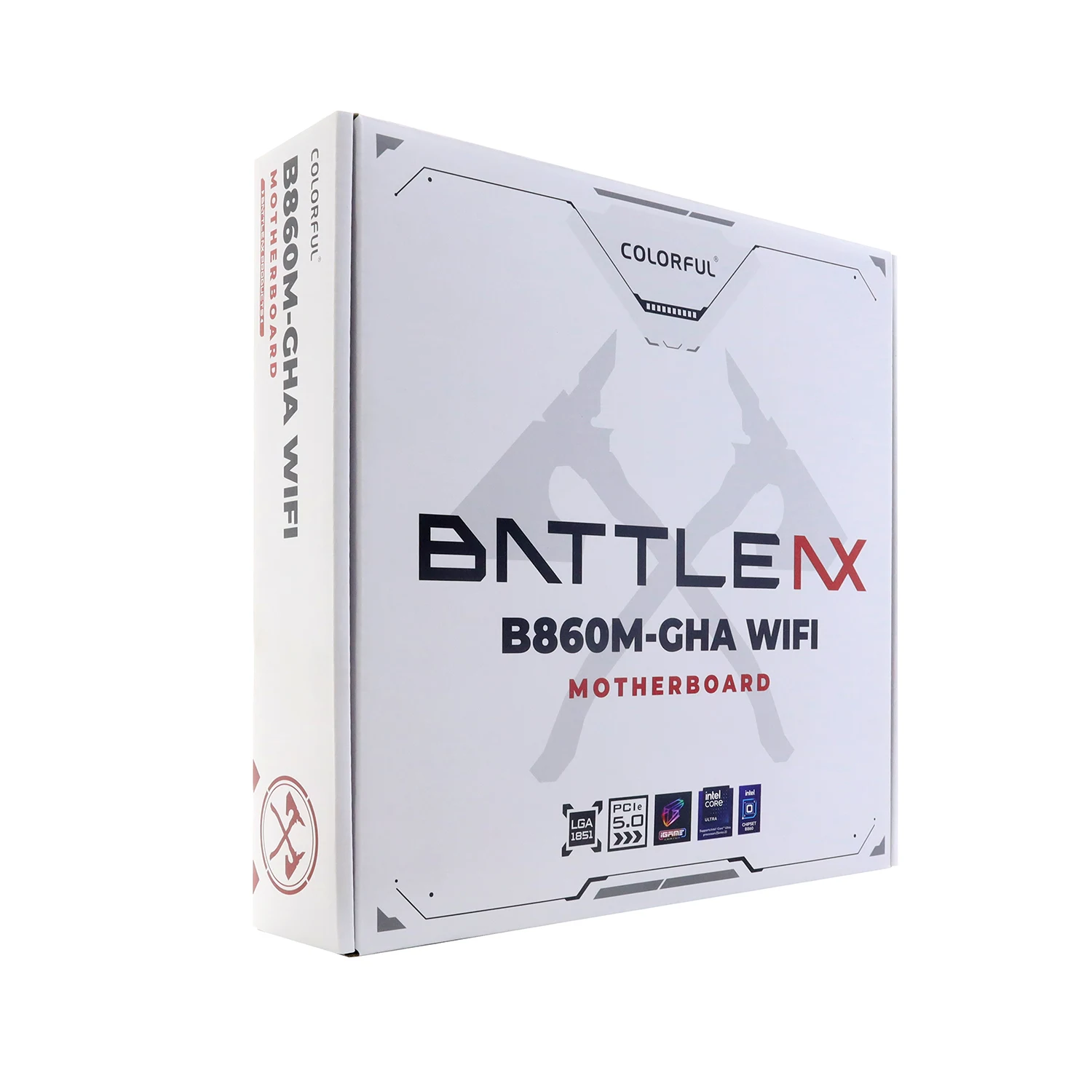 Материнская плата Colorful BATTLE-AX B860M-GHA WIFI V20 [LGA 1851, Intel B860, 2xDDR5, 3xM.2, 1xPCI-E x16, Micro-ATX]