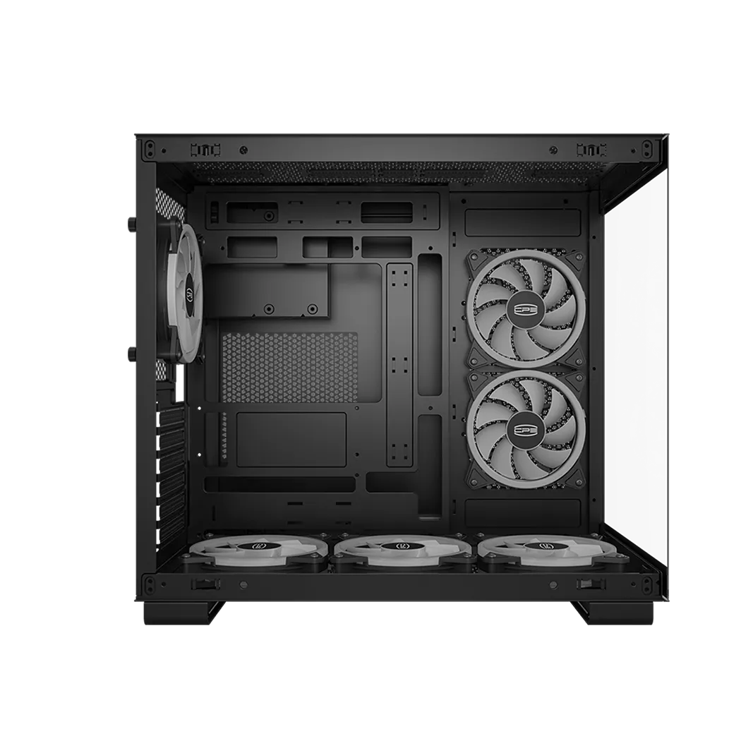 Корпус PCCooler C3T500 ARGB BK (C3-T500BKD6-GL) [Midi Tower, 6x 120 мм, черный]