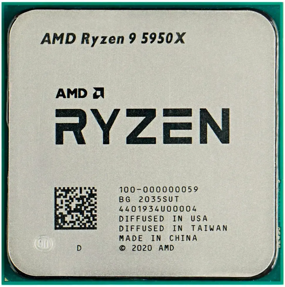 Процессор AMD Ryzen 9 5950X (100-100000059) [AM4, 16 x 3400 МГц, TDP 105 Вт, OEM]