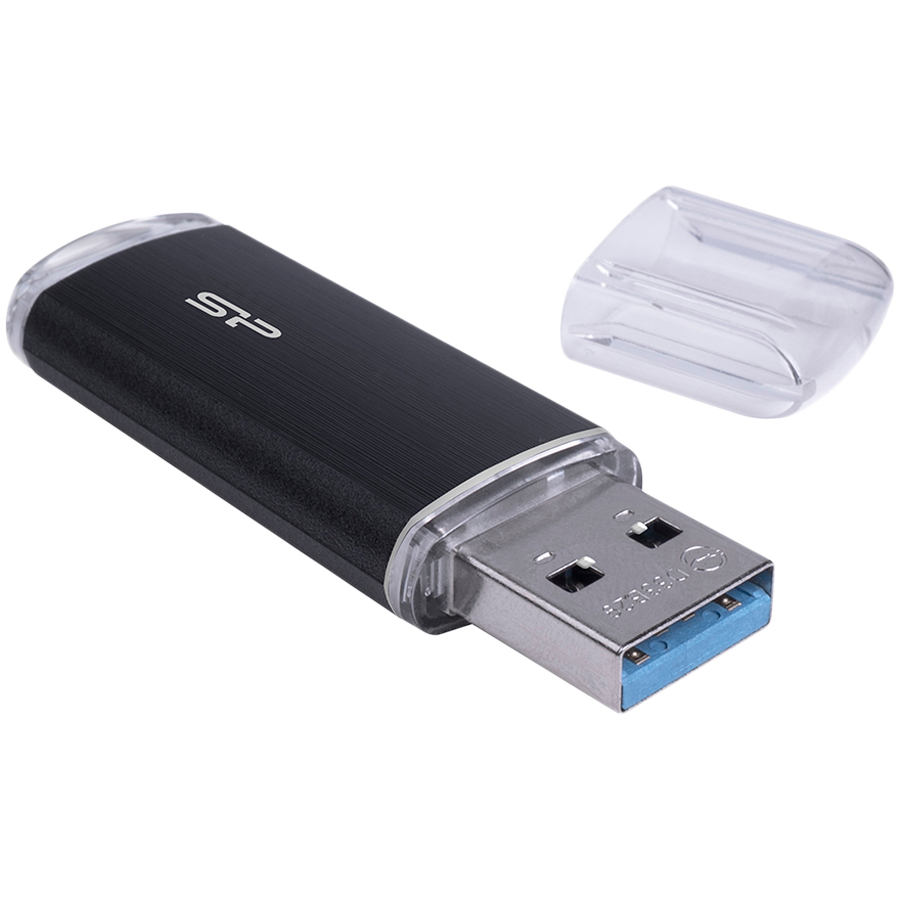 USB Флеш Silicon Power Blaze - B02 256ГБ (SP256GBUF3B02V1K) USB 3.2 Gen 1, Черный