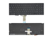 Клавиатура для ноутбука Asus Vivobook P1502/ P1502FA, RU, без рамки, подсветка, черная