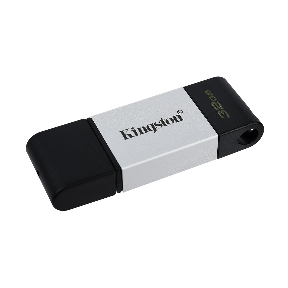 USB-накопитель Kingston DT80/32GB 32GB Type-C Серебристый - купить по цене 3 300 тг. в интернет-магазине Forcecom.kz