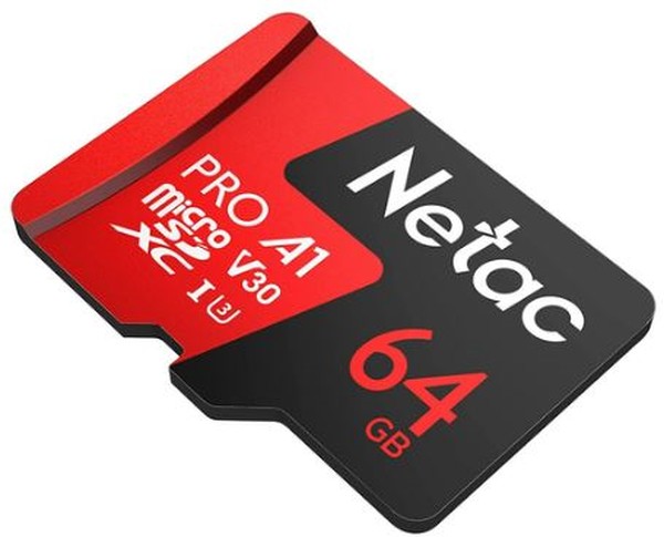Карта памяти Netac P500 microSDXC 64 ГБ (NT02P500PRO-064G-R)