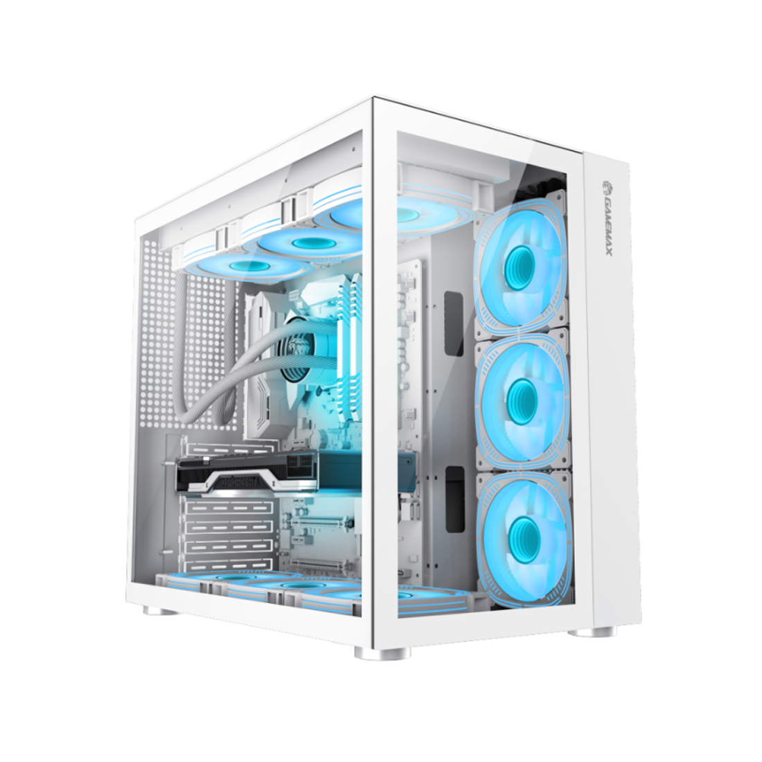 Корпус GameMax Infinity WH (9101-0000R0189) [Midi Tower, белый]