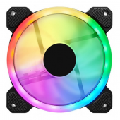 Вентилятор для корпуса Wintek DR1251-08, 120mm, 1200rpm, 23 db, 16 + 8 LED Ring RGB, 6 pin