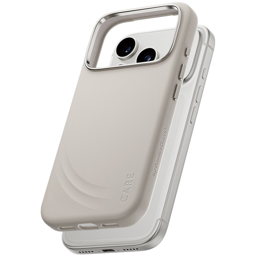 CARE by PanzerGlass FLOW Case Vanilla w. Haptic Button & MagSafe iPhone 17 Pro (PG_CR70511)