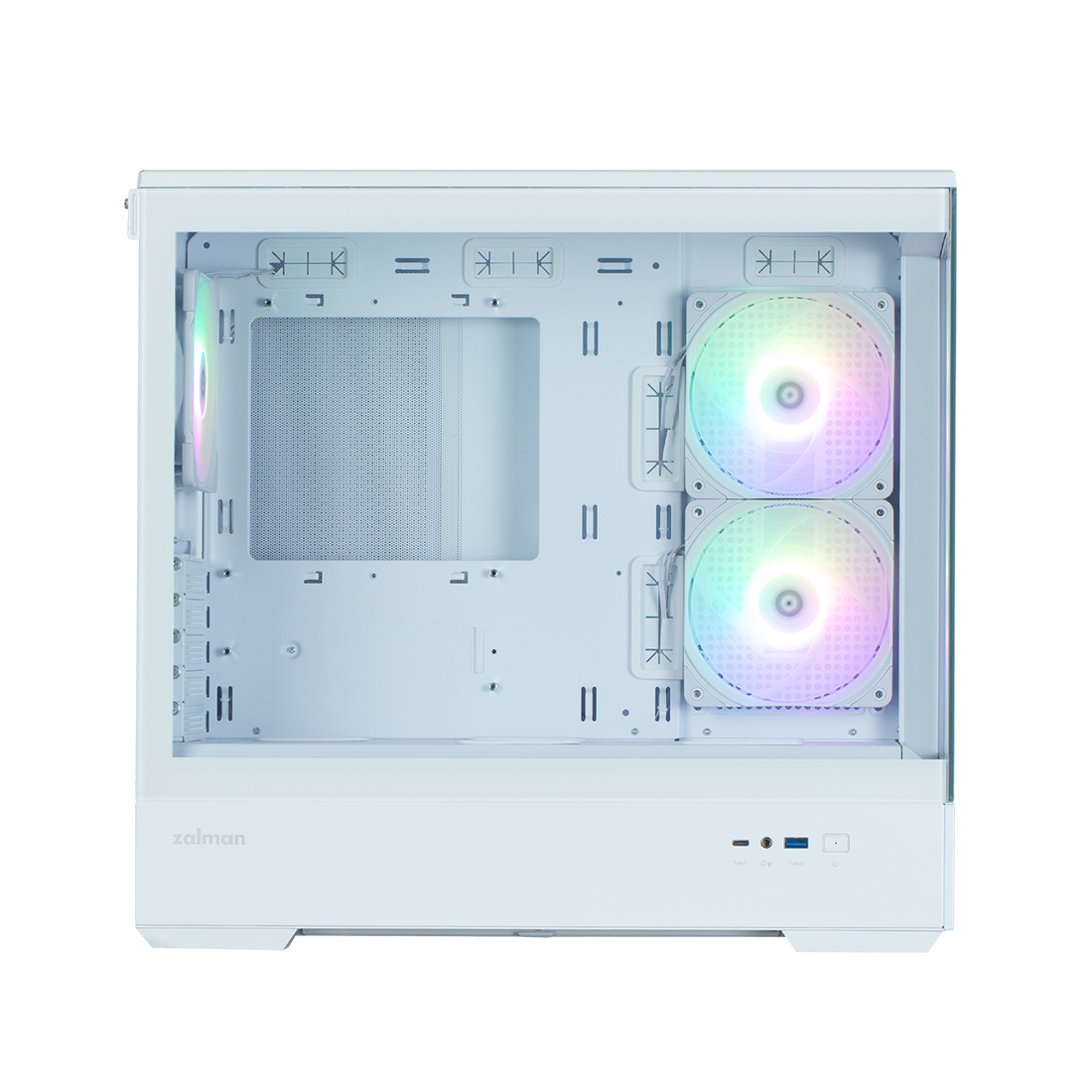 Корпус Zalman P30 White V2 [Mini Tower, 3 x 120 мм, белый]